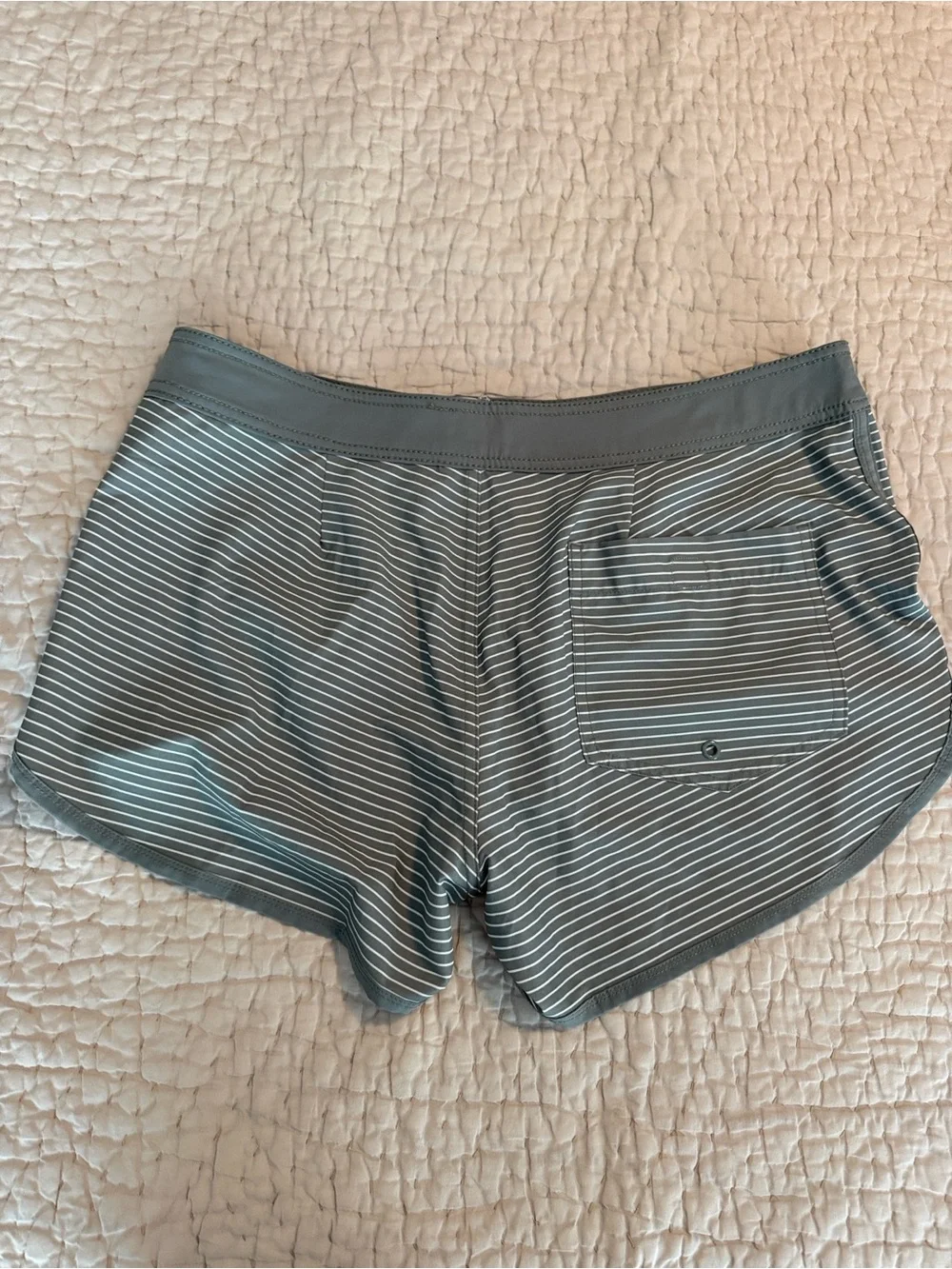 Carve Designs Olive Striped Board Shorts